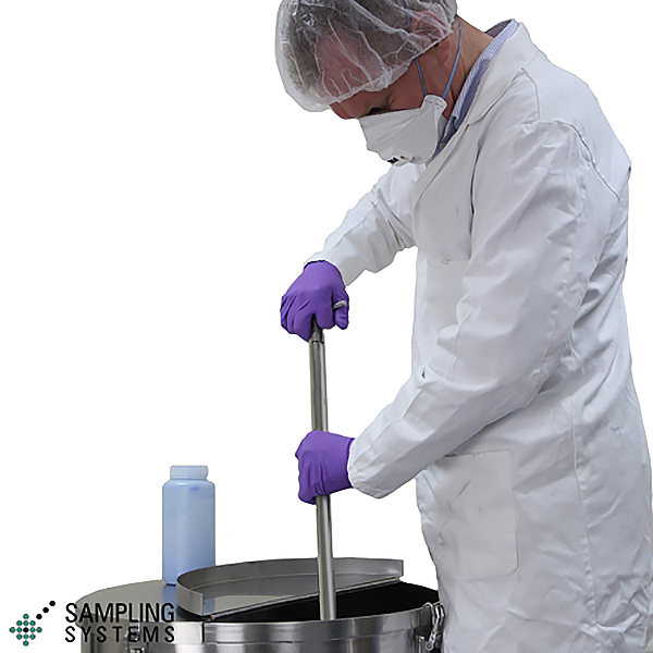 ステンレス 粉末用シングルポケットサンプラー