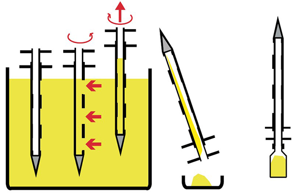 粉末用スロットサンプラー（ステンレス）